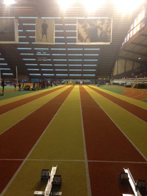 La piste d'athlétisme